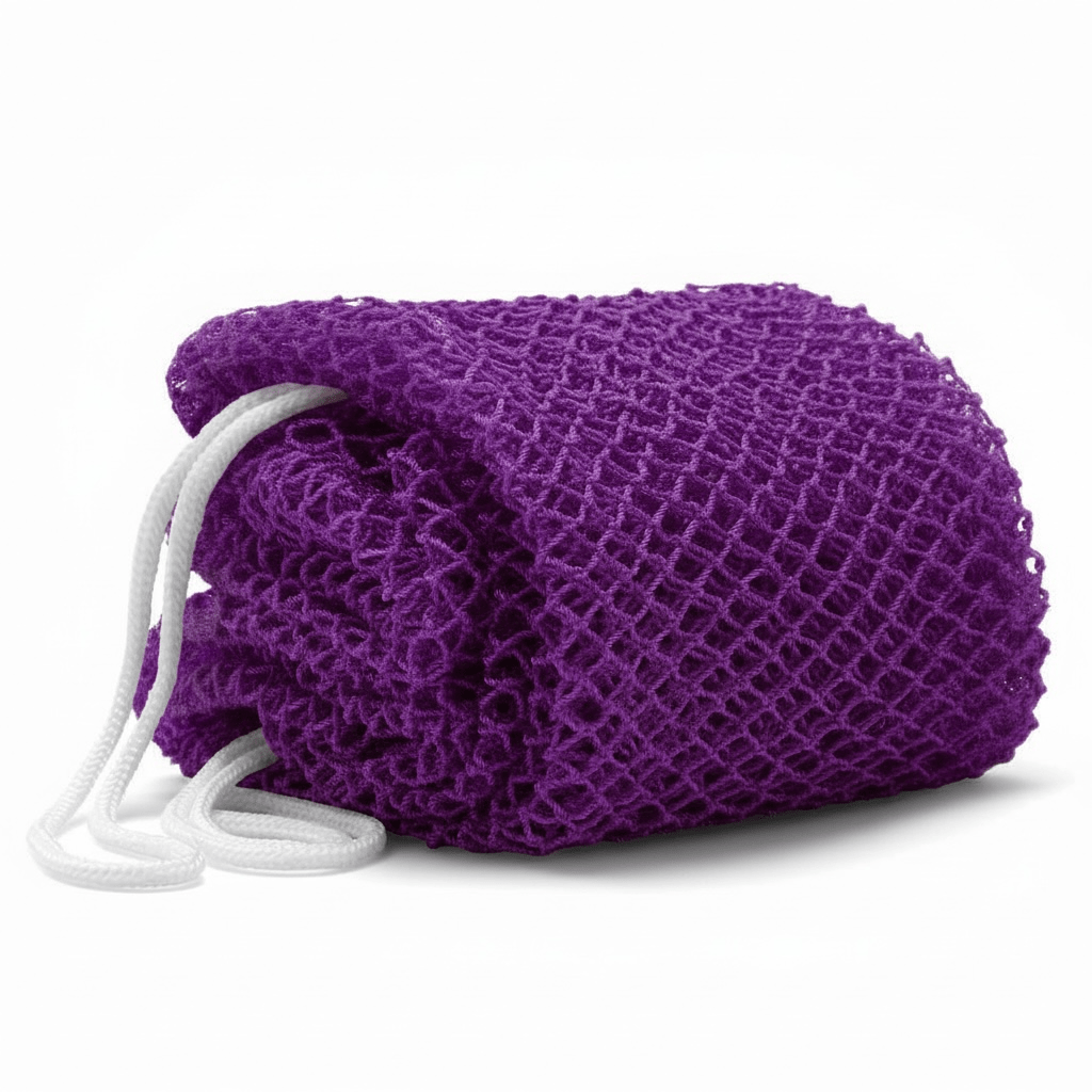 sweetscrub exfoliating african sponge in color grape (purple) - Solaurae